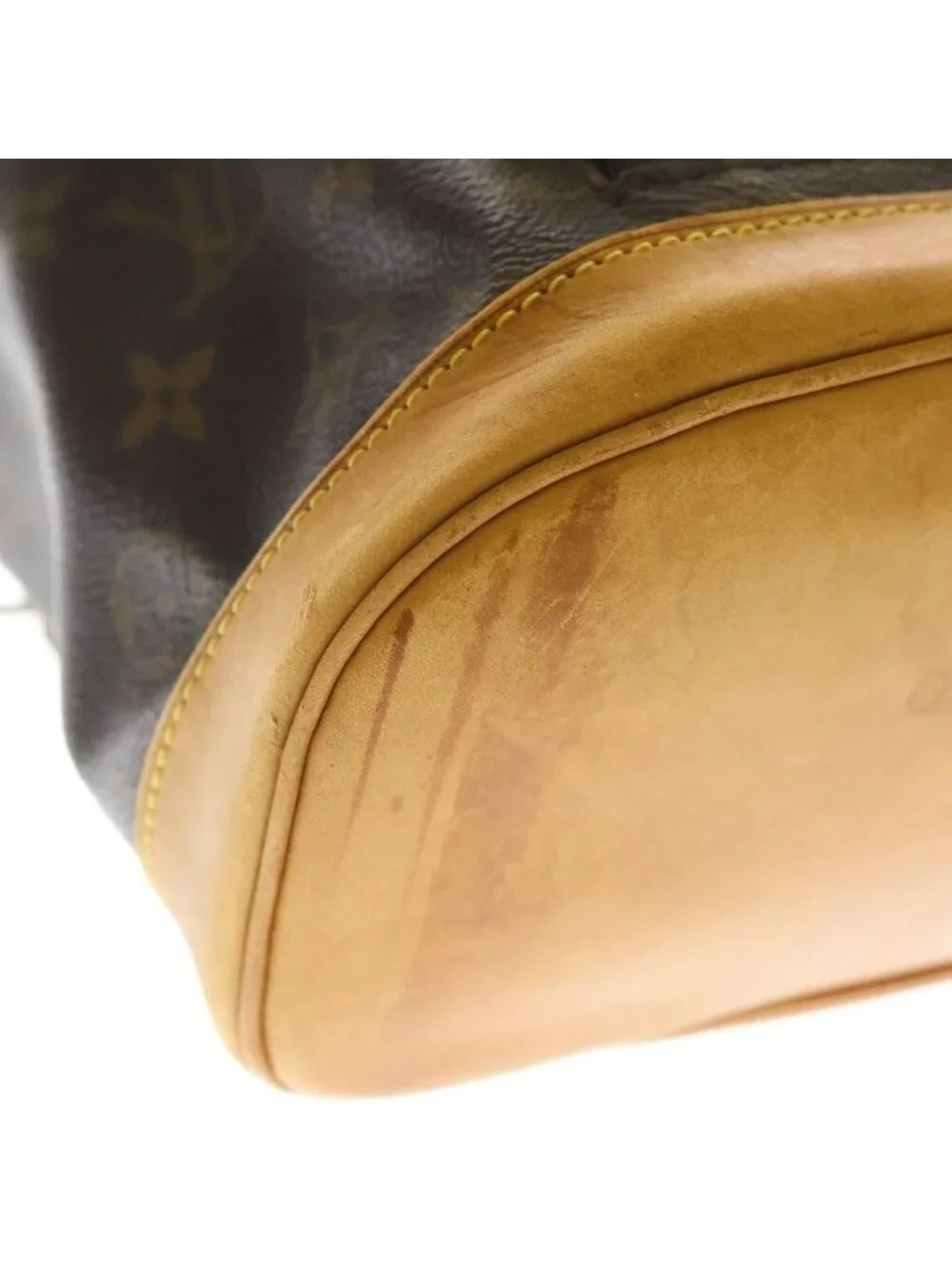 Louis Vuitton Monogram Montsouris MM Leather Backpack Brown